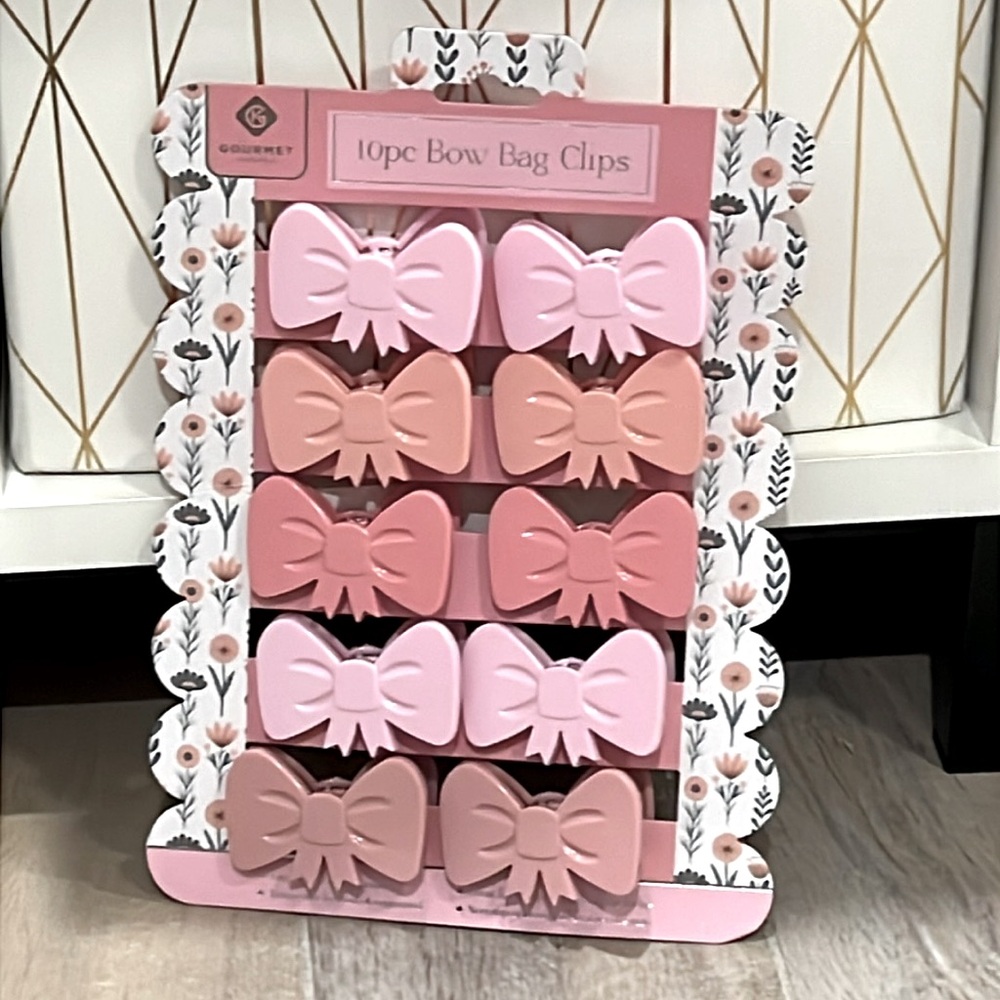 🎀 10pc BOW 🎀 BAG CLIPS  🎀